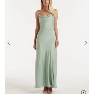 Sea Foam Blair Back-Detail Maxi Dress